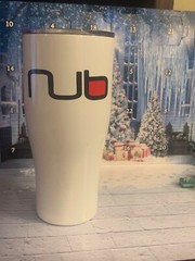 NUB Cigar 30oz Tumbler Glass Cup Mug with Lid FREE Hygrometer 30 Ounce Free Ship