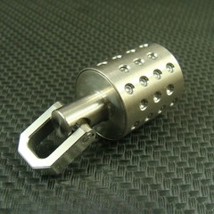 Titanium Outdoor EDC Key chain Waterproof Capsule pill Bottle + D shackle XH856