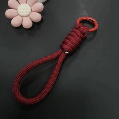 12cm Paracord Braided Woven Keychain Wrist Rope Phone Case Anti-lost Rope Strap