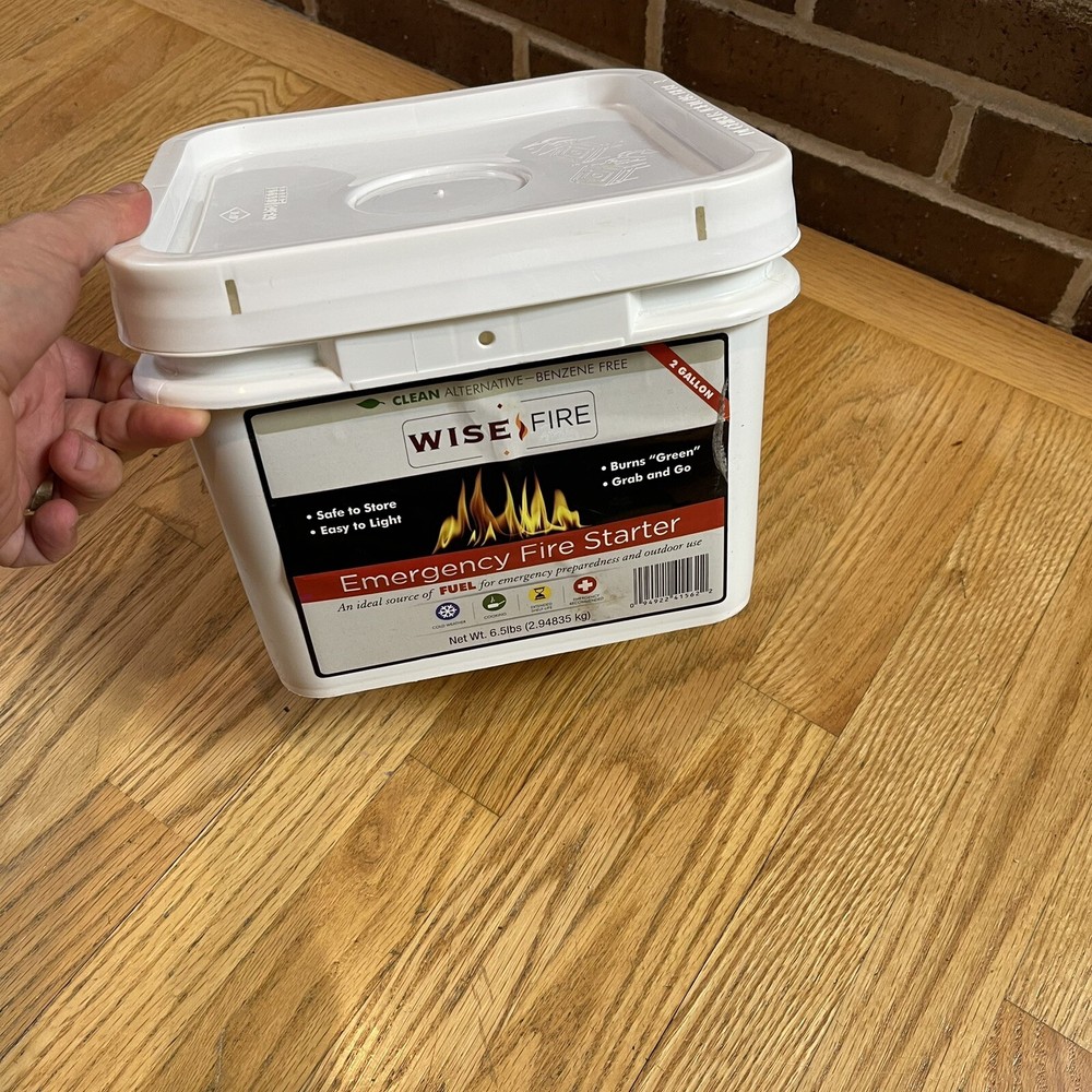 Wise Company Wise Fire Starter Camping Hiking Emergency Coming 2 Gallon
