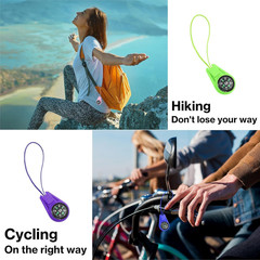 Mini Compass for Kids Keychain, Small Bulk Multi-Color Outdoor Camping Hiking Po