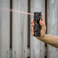 2 POLICE MAGNUM Pepper Spray 3oz Flip Top Fogger Belt Clip Self Defense Security