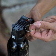 Police Magnum Pepper Spray 16 oz Pistol Grip Fogger Home Defense Unit