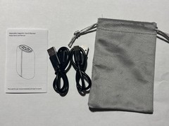 10,000MAH Dual Magnetic Hand Warmer Power Bank OT-83 Silver 104 F – 131 F Winter