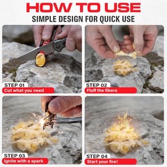 Dextreme Fire Plug Titan – Survival Starting Tinder, 1 Stick, Orange