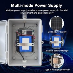 Solar-Powered Device for Meshtastic LoRa Relay System, No Network Long Distance