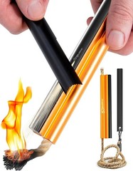 Fire Starter Survival Tool – All-in-One Flint and Steel Fire Starter Kit – Fe…