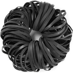 Rubber Bands Black Size #64 about 0.5 Lb 110 Pcs Tactical Rubber Bands for Offic