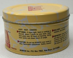 Nuwick large 120 Hour Emergency Candle Moveable Wicks Reusable Light Heat Cook