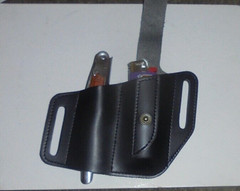 PU Leather Utility Waiter Waitress Multi Tool Lighter Corkscrew Knife Belt Pouch