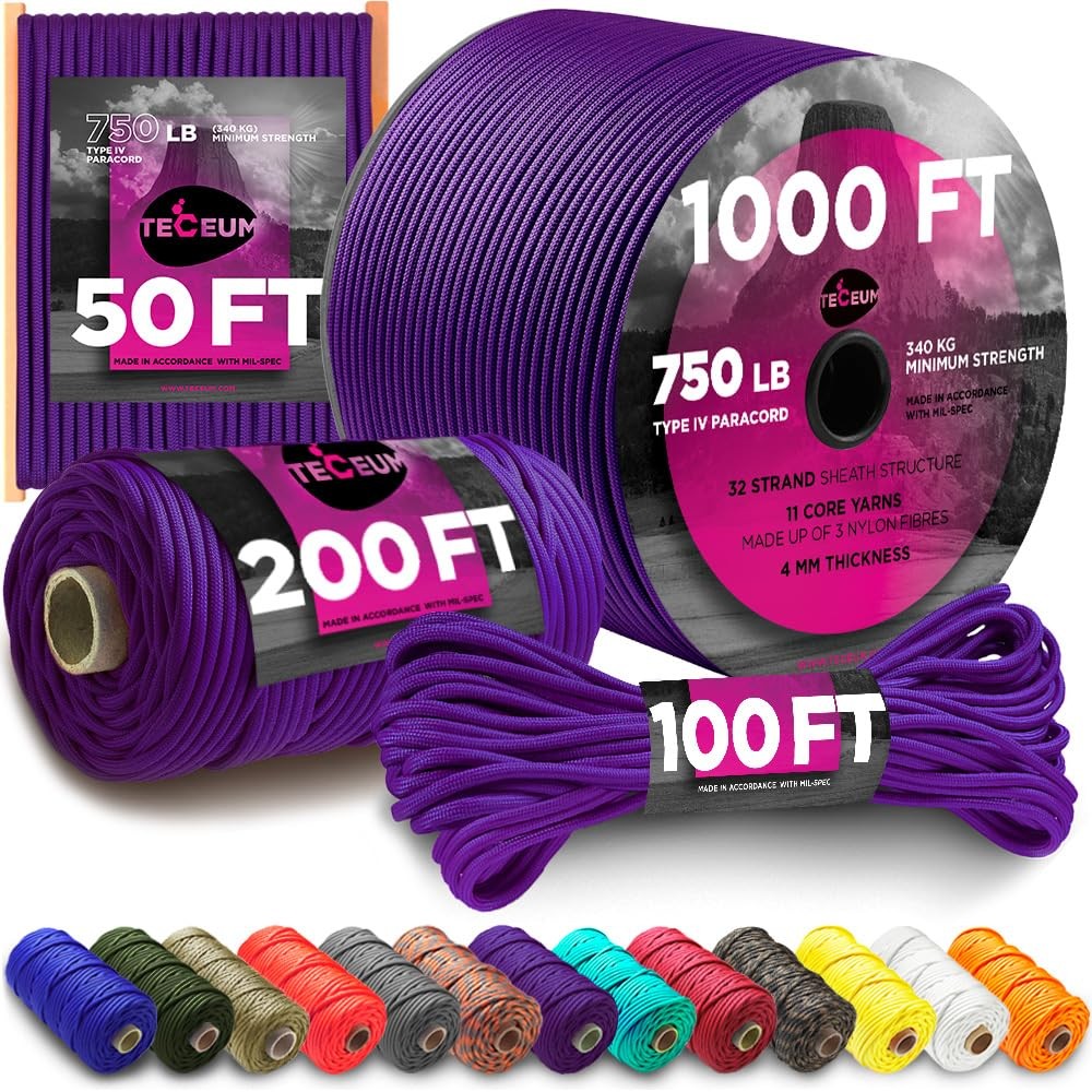 Paracord Rope IV 750 – Tactical Heavy Duty – Outdoor para Cord