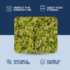 Harmony House Foods Dehydrated Cabbage Flakes – Air Dried Vegetables 1.5 oz