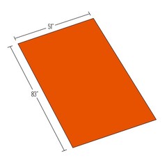 ASR Outdoor Survival Blanket Mylar Extreme Emergency Accessory Orange