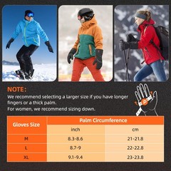 Velotrex Heated Gloves For Men Women 7.4V 3000Mah Heated Gloves Rechargeable