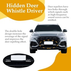 2PCS Deer Whistles for Car, Automotive Deer Warning Whistle Devices with