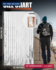 5-Pack Emergency Thermal Blankets, Heavy Duty Mylar Space Blanket with Ultimate