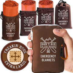 – Freakin’ Huge Emergency Blankets [4-Pack] Extra Large Thermal Mylar Space Blan