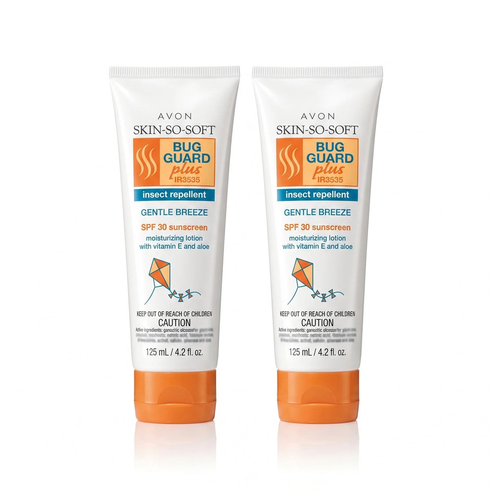 Avon Skin So Soft Bug Guard IR3535 SPF 30 Repellent Lotion 4.2 oz Pack of 2 NEW