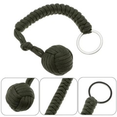 Paracord Monkey Fist Style Keychain Outdoor Hiking Accessory