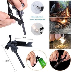 XUANLAN Emergency Survival Kit 13 in 1, Outdoor Survival Gear Tool with Survival