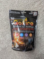 GOFIRE 50 Pack All Purpose Fire Starters for Camp-Grill-Fireplace-Survival NEW