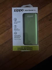 Zippo HeatBank 3 Rechargeable Hand Warmer Power Bank 2600mAh Green