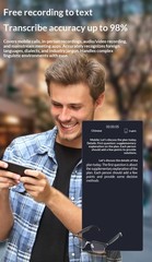 Bluetooth smart glasses multi-functional, UV protection, AI translation