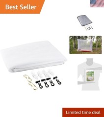 Travel-Friendly White Mosquito Net – 78 x 32 Inches, Easy Setup & Protection