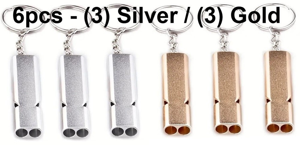 6/10/20PC 160db Outdoor Whistle Camping SOS Emergency Survival Key Chain Whistle