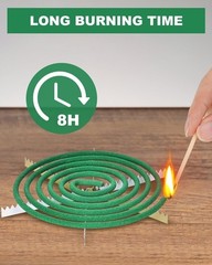20 Coils Supreme Pro Mosquito Repellent Coils – Outdoor Use Reaches Up to 10 fts
