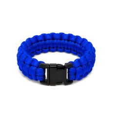Explorer 9.5″ Survival Paracord Bracelet Navy Nylon Plastic Buckle Camping