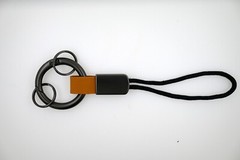 Keychain Lanyard Cotton Rope Strap Metal Keyring