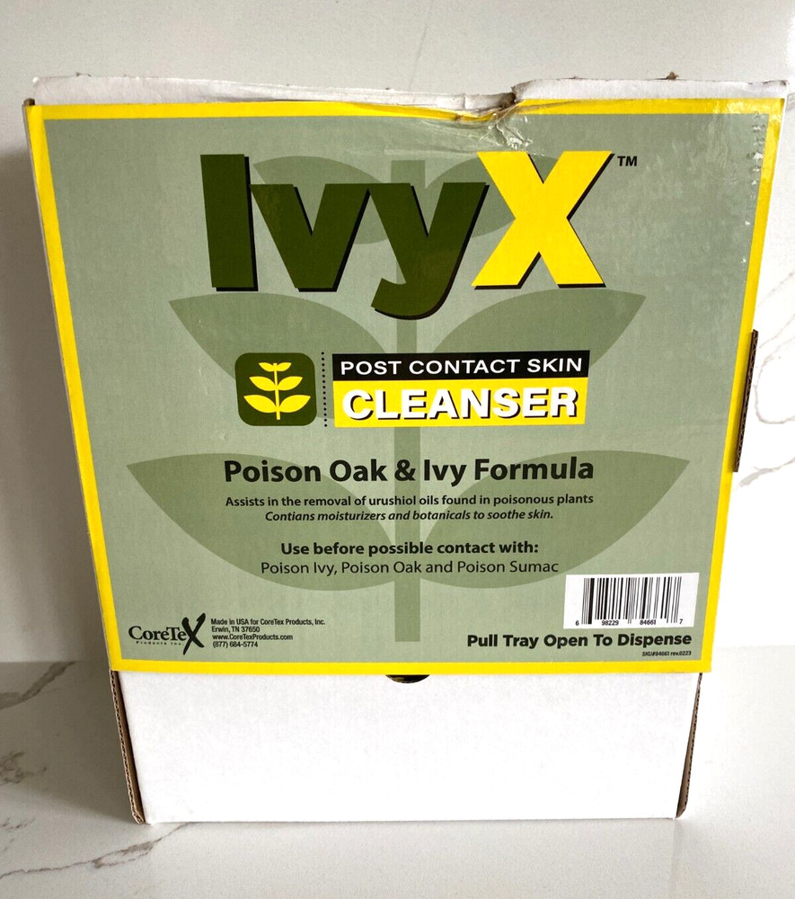 IvyX Post-contact Poison Ivy & Oak Cleanser Towelettes Dispenser 50 Count