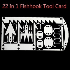 2 Fishing Hiking Hunting Bushcraft Survival Card Tool 22-1