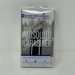 6x SKEETER HAWK WEARABLE MOSQUITO CARABINER CLIPS ALL NATURAL ESSENTIAL OILS 6pk