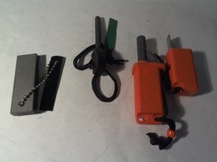 Premium Quality Survival Flint Fire Starter Striker Survival Kit LOT of 3