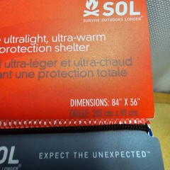 SOL Heatsheets Emergency Bivvy Survival Blanket 84 x 36