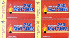 Sevenstar Safety Matches 4 Pack (1000 Count) – Large Strike-on-Box Matches