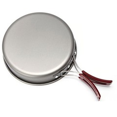 Lightweight Camping Frying Pan with Foldable Handle for Easy Transport