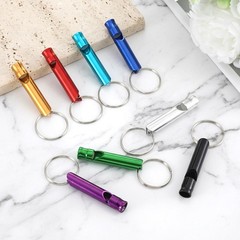 200 Pcs Emergency Whistles with Keychains, Aluminum Survival Whistle, Extra L…