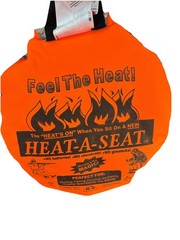 Heat-A-Seat Thermal Seat Pad Orange New With Tags Stadium Camping USA Made