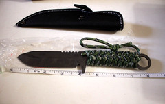 PARACORD LANYARD KNIFE GREEN 4″ BLADE