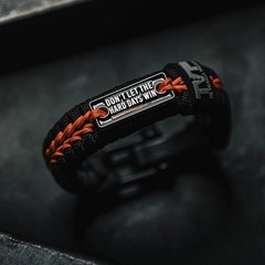 Hard Days Paracord Bracelet | Paracord Bracelets for Men | Tactical Gifts for