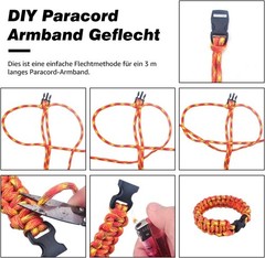 Paracord Set 81 Pieces 550 Nylon Cord 36 Colors 3m – DIY Bracelet Making Kit