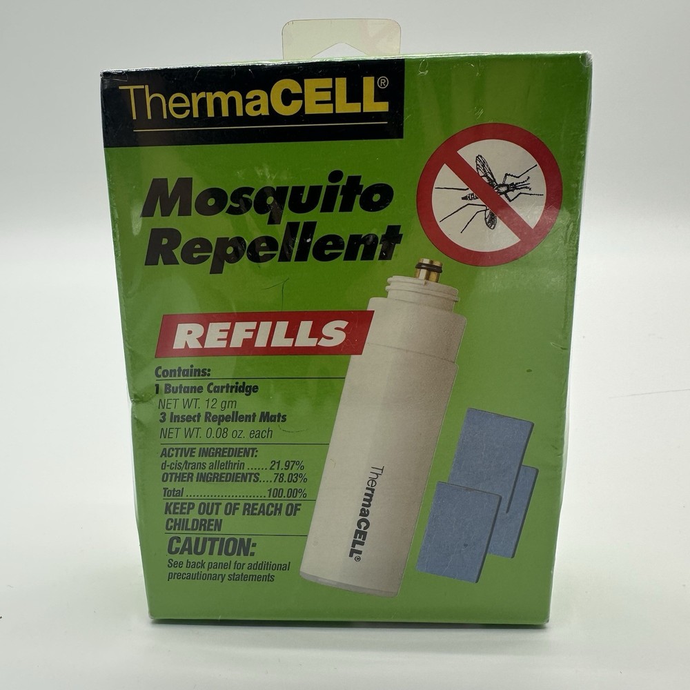 ThermaCell Mosquito Repellent Refills New Unopened Butane & 3 Repellent Mats