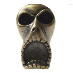 Brass Parachute Cord Knife Pendant Lanyard Bead EDC w/ Lanyard(Jack Skull)