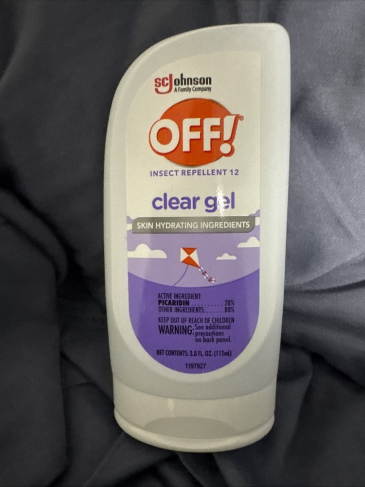 OFF! Insect Mosquito Repellent 12 Clear Gel 3.8 oz Skin Hydrating Fragrance Free