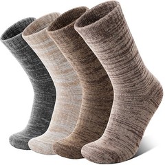 Anlisim Merino Wool Warm Boot Hiking Socks Thermal Large, Coffee Color Series