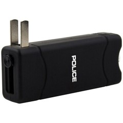 801 High Voltage Stun Gun Rechargeable LED Flashlight Black