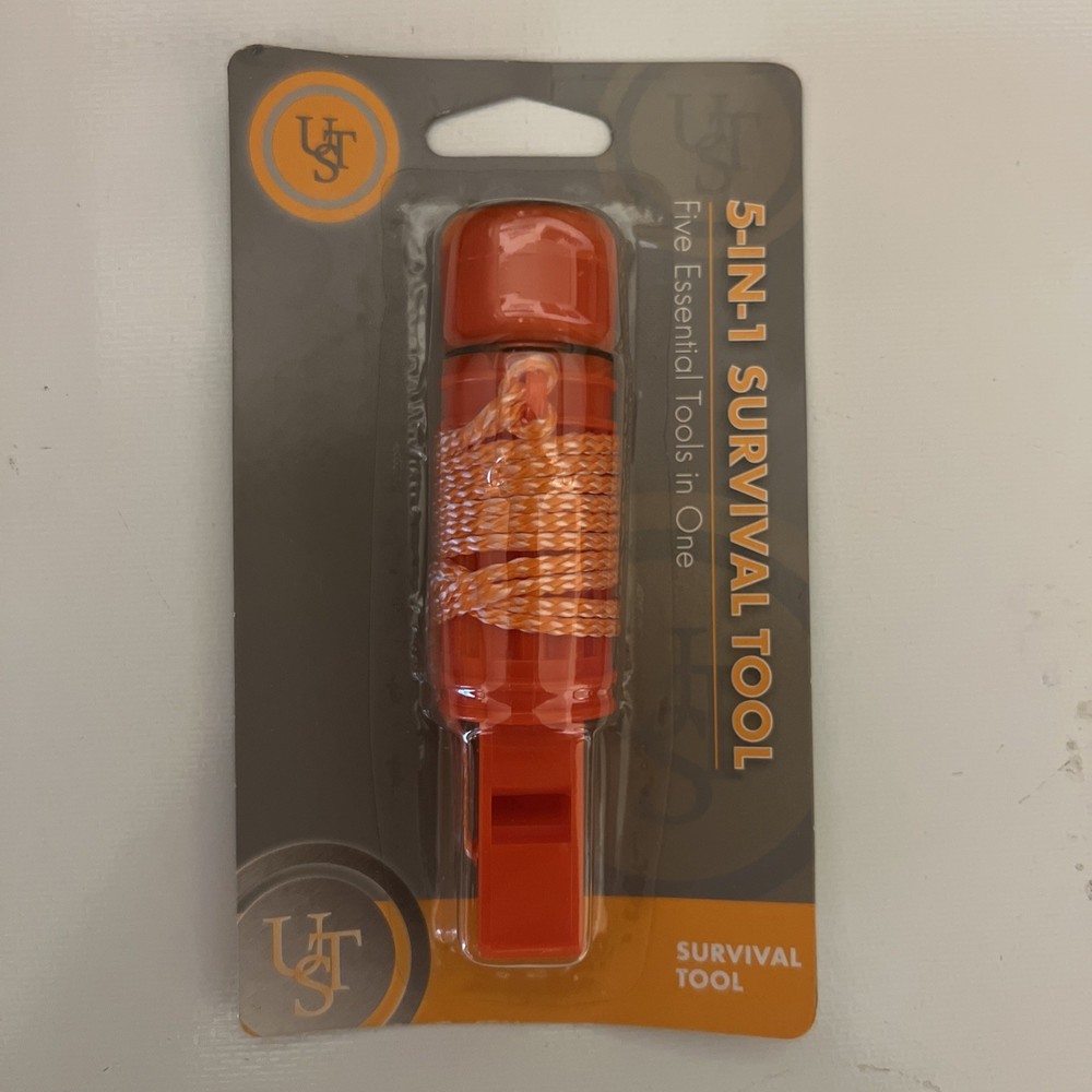 Ust Brands 5-In-1 Survival Tool, Orange